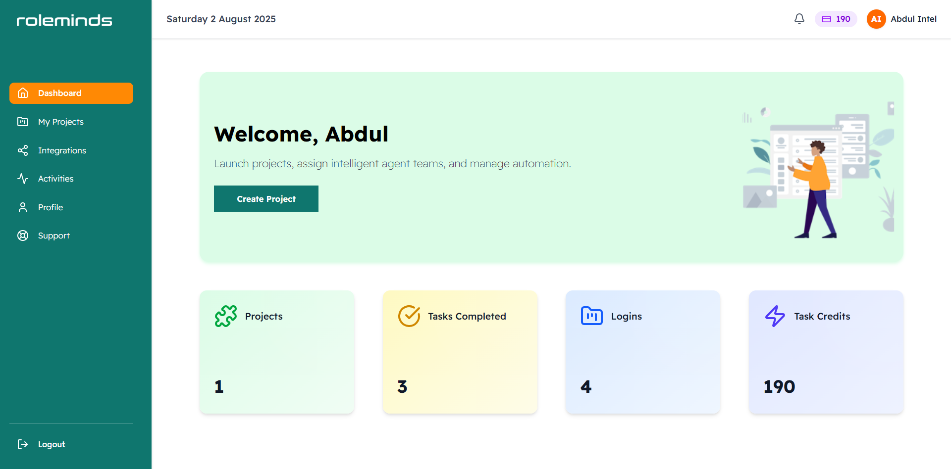 Roleminds demo preview